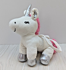 Gymboree plush unicorn white pink silver purse children's hand bag