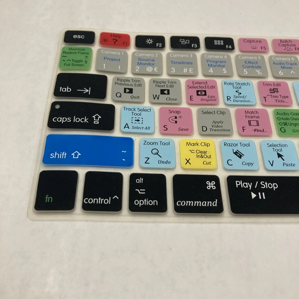 Cubierta de teclado XSKN Premiere Pro para MacBook Pro 13.3 sin Touch Bar/Macbook 12 Foto 3 de 3