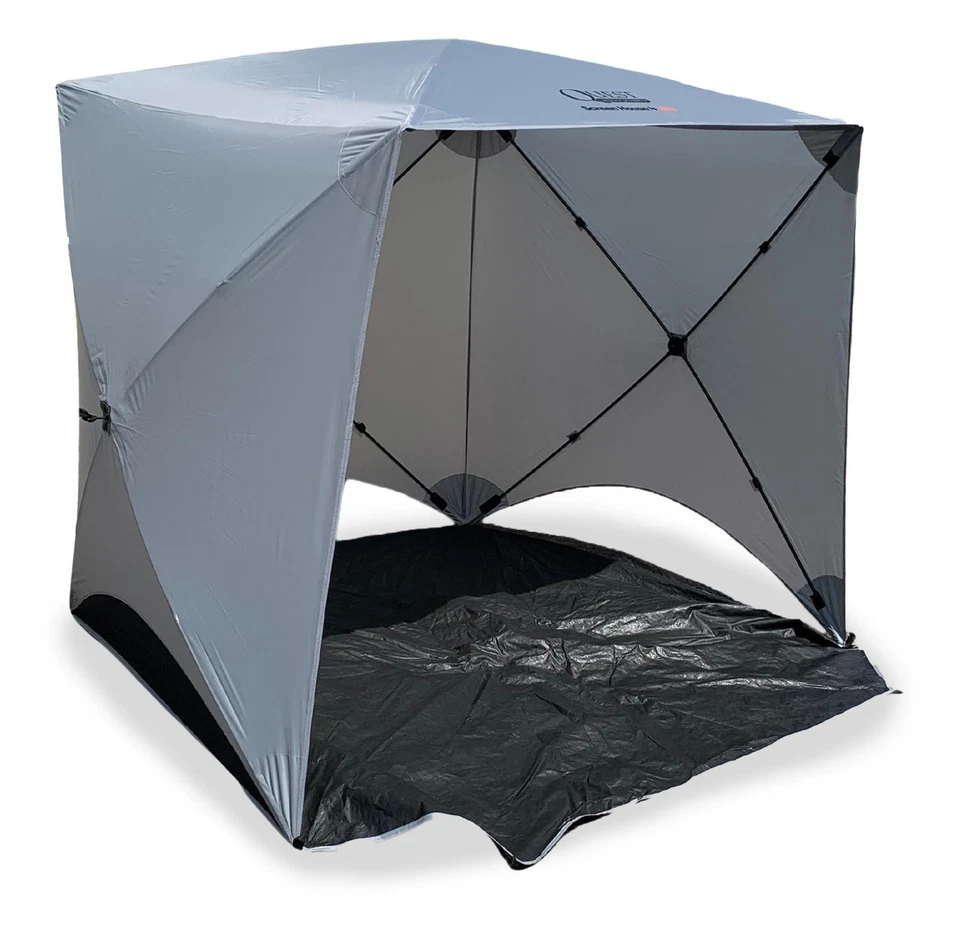 Quest Screen House 4 Mini pop up Gazebo Grey