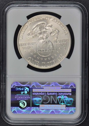 1991 D USO Modern Commemorative S$1 NGC MS69 - Picture 2 of 2