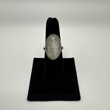 Handmade Vintage Silver Moonstone Ring Size 7
