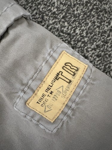 True Religion Men's Grey Isaac Cargo Shorts W30 Summer Beach Holiday - Bild 2 von 11