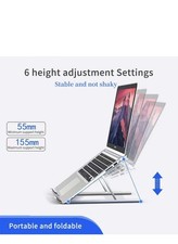 2Laptop Stand Ful Aluminium Computer Holder Portable Ventilated Desktop PC Riser