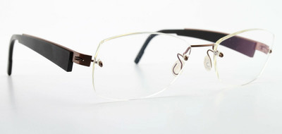 LINDBERG Brille 2182 T508 135 K24M PU12 Spirit Titanium Kupfer Poliert Schwarz S