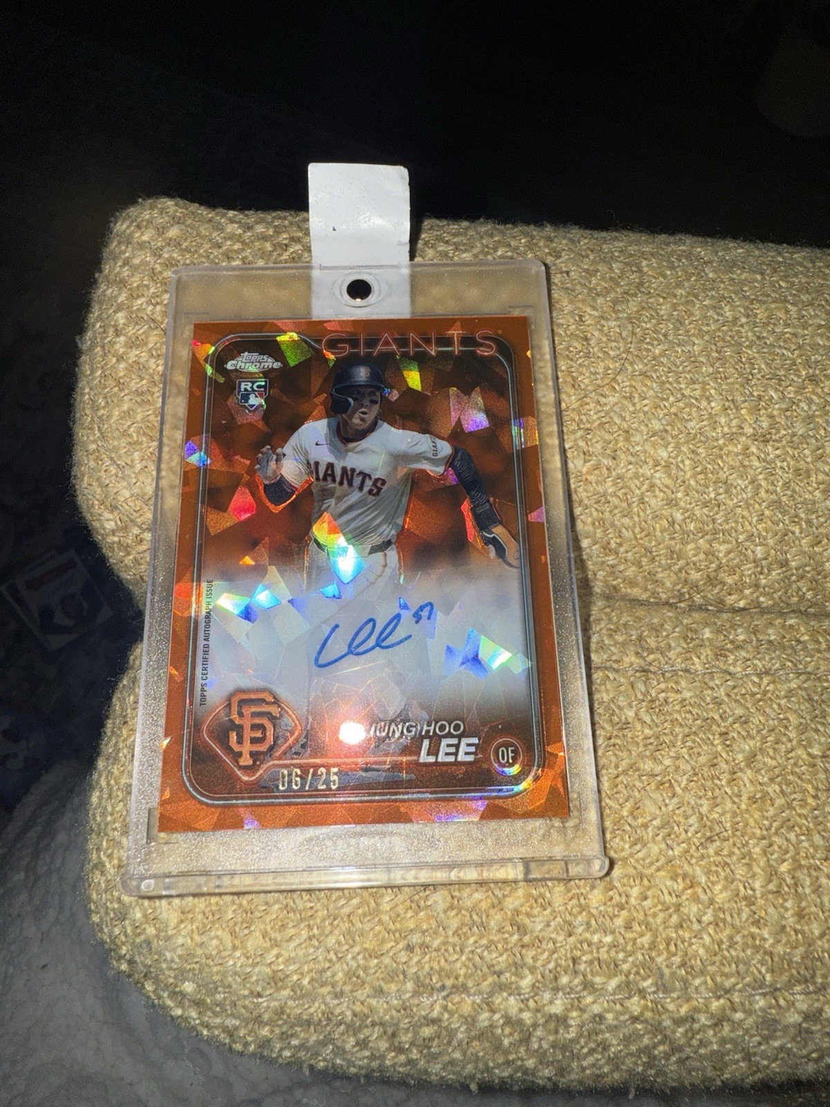2024 Topps Chrome Update Sapphire - Autographs Jung-Hoo Lee #USA-JLE Orange /25