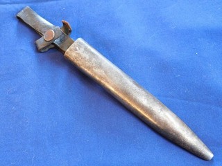 WWI or WWII German Trench Knife Dagger Iron Scabbard