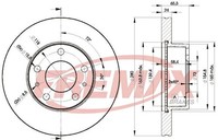 Bremsscheiben FüR Fiat Ducato 230 244 250 Pritsche Peugeot Boxer 230L 01-> BD365