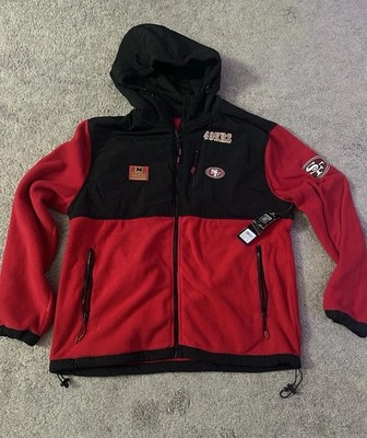 NFL Team Apparel San Francisco 49ers Hooded Jacket M Red Black NFL Football