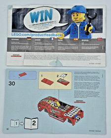 LEGO Speed Champions 75908 Ferrari 458 Italia GT2 Instruction Manuals Book 1 & 2