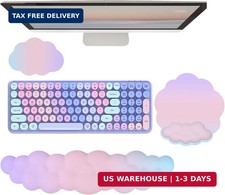 Cloud Keyboard Wrist Rest Mouse Pad with Wrist Rest for Computer Keyboard and Mo
