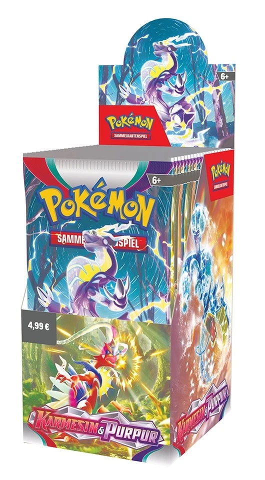 Pokemon Karmesin & Purpur SV1DE - DISPLAY (18 Booster) Box DEUTSCH NEU & OVP!