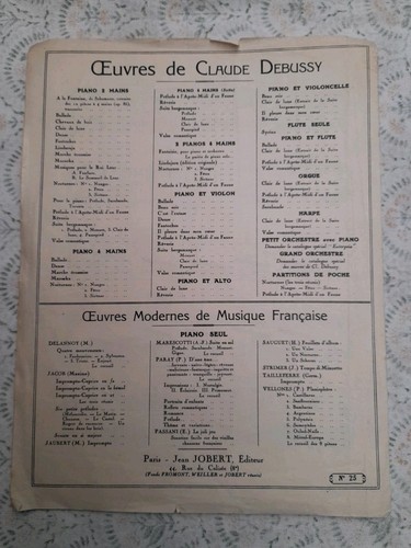 Claude Debussy Clair de lune de la Suite bergamasque Piano Sheet Music 8 Pages - Picture 2 of 10