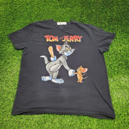 Funny Playful Tom-and-Jerry Cartoon Shirt Womens … - image 1