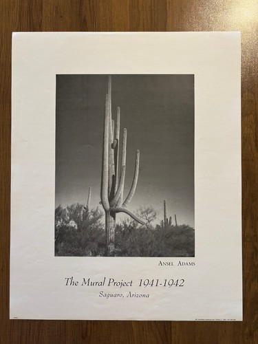 Ansel Adams THE MURAL PROJECT 1941 - 1942 SAGUARO ARIZONA Fotodruck Poster