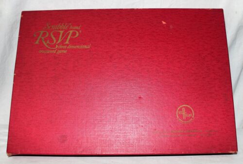 Scrabble RSVP 1970 Three Dimensional Crossword Game Wood Letters  - Picture 1 of 2