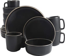 Zuma 16 Piece round Kitchen Dinnerware Set, Dishes, Plates, Bowls, Mugs, Service