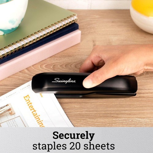Swingline Stapler, Desktop 20 Sheet Capacity, Black Pack of 1, - Picture 2 of 8