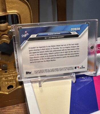 2024 Topps Now Shohei Ohtani 50/50 3HR GOLD BONUS Card ODB-38 In
