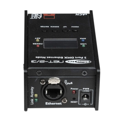 Showtec NET-2/3 Pocket Artnet Node 3 Pin XLR Netzwerk Routing DMX