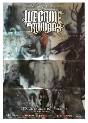 WE CAME AS ROMANS  Understanding - Promo Poster gefaltet / folded - Sammlerstück
