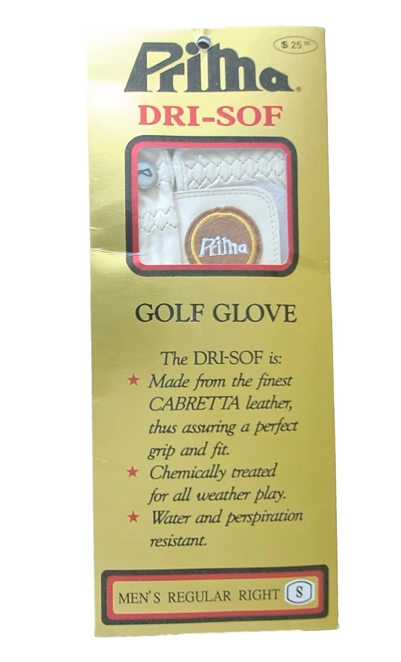 Guante de golf Prima Dri-Sof regular de cuero para diestros pequeño para hombre Foto 3 de 4