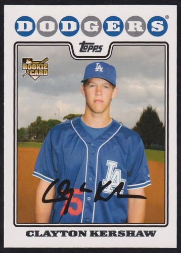 2008 Clayton Kershaw #UH240 Topps Update & Highlights Rookie RC