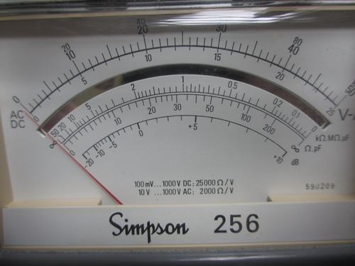 Vintage Simpson 256 Analog Multimeter - Not Tested - Picture 22 of 24
