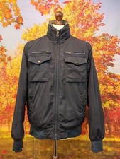 Tommy Hilfiger navy blue faux fur collar bomber Jacket. UK women's size Medium