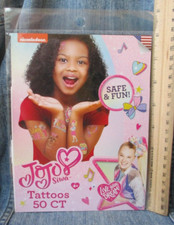 Nickelodeon JOJO SIWA 50 TEMPORARY TATTOOS Savvi New Sealed Package M698