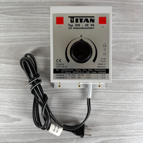 Vtg Titan Type 816 Transformator Speed Controller Train Transformer US PLUG LN