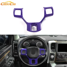Purple Steering Wheel Panel Cover Trim Decor Overlay For Dodge Ram 1500 2010-17