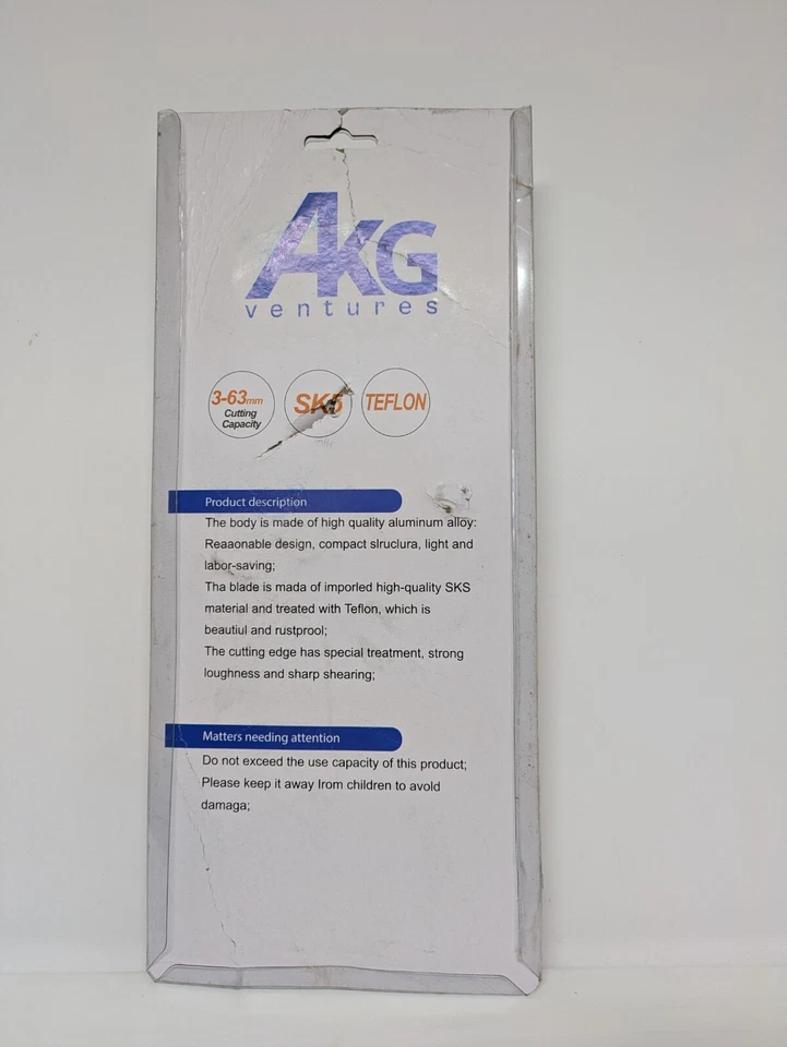 2.48 INCHES 63MM PVC PIPE CUTTER AKG VENTURES SK5 TEFLON HIGH QUALITY BLADES - Image 2 of 4