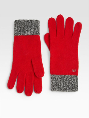 Marc By Marc Jacobs Scarlet Gloves Red One Size 9014