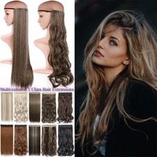1 Teil 5 Clips wie Echthaar Clip in Hair Extensions Full Head Haarverlängerung