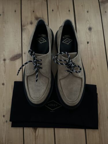 ADIEU PARIS X MFPEN Men's Brown Suede Derby Shoes UK9 (43) RRP £410.00 - Picture 1 of 10