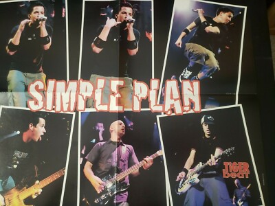 GIANT MAGAZINE POSTER~ SIMPLE PLAN & ORLANDO BLOOM OOP RARE