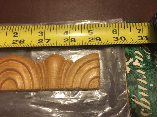 Embossed Wood Applique - Onlay- 29 1/4" x 1 1/2" x 1/4" - #722 - Decor/Furniture - Picture 2 of 3