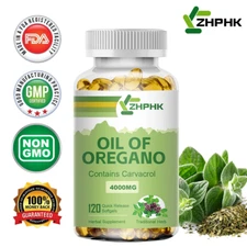 Pure Wild Oregano Oil Softgels - Oil of Oregano for Immune Support Heart Health