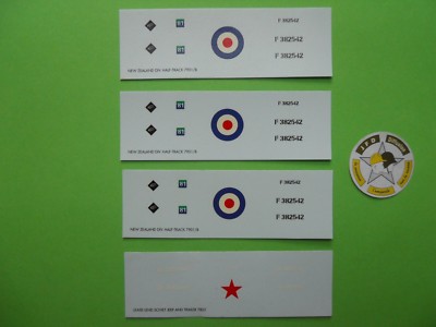 Solido Verem Militärische (4) Bretter Aufkleber Zubehör Original