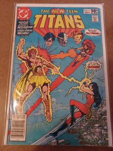 New Teen Titans #11 Comic Book - Newsstand Edition - George Perez Art ...