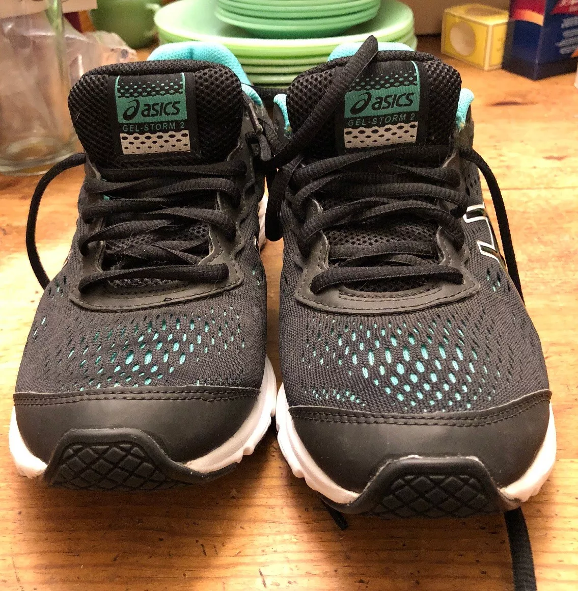 ASICS Women&#039;s GEL- 2 Running BLACK/WINTER GREEN US 8.5 | eBay