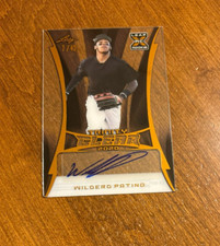 Wilderd Patino 2020 Leaf Trinity Clear Rookie Auto CA-WP1 Diamondbacks /40 RC