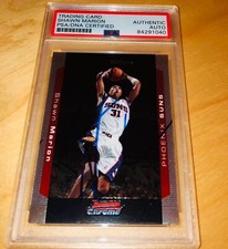 Shawn Marion 2004-05 Bowman Chrome #100 Signed Card Auto PSA RARE A