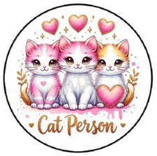 CAT PERSON ENVELOPE SEALS LABELS STICKERS PARTY FAVORS