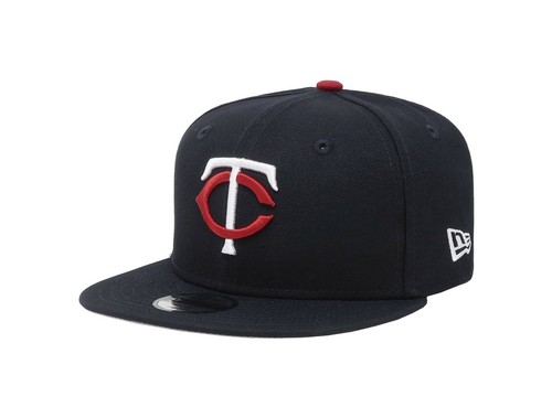 New Era 950 Boys Girls Hat Basic Minnesota Twins Navy Blue Youths Snapback Cap