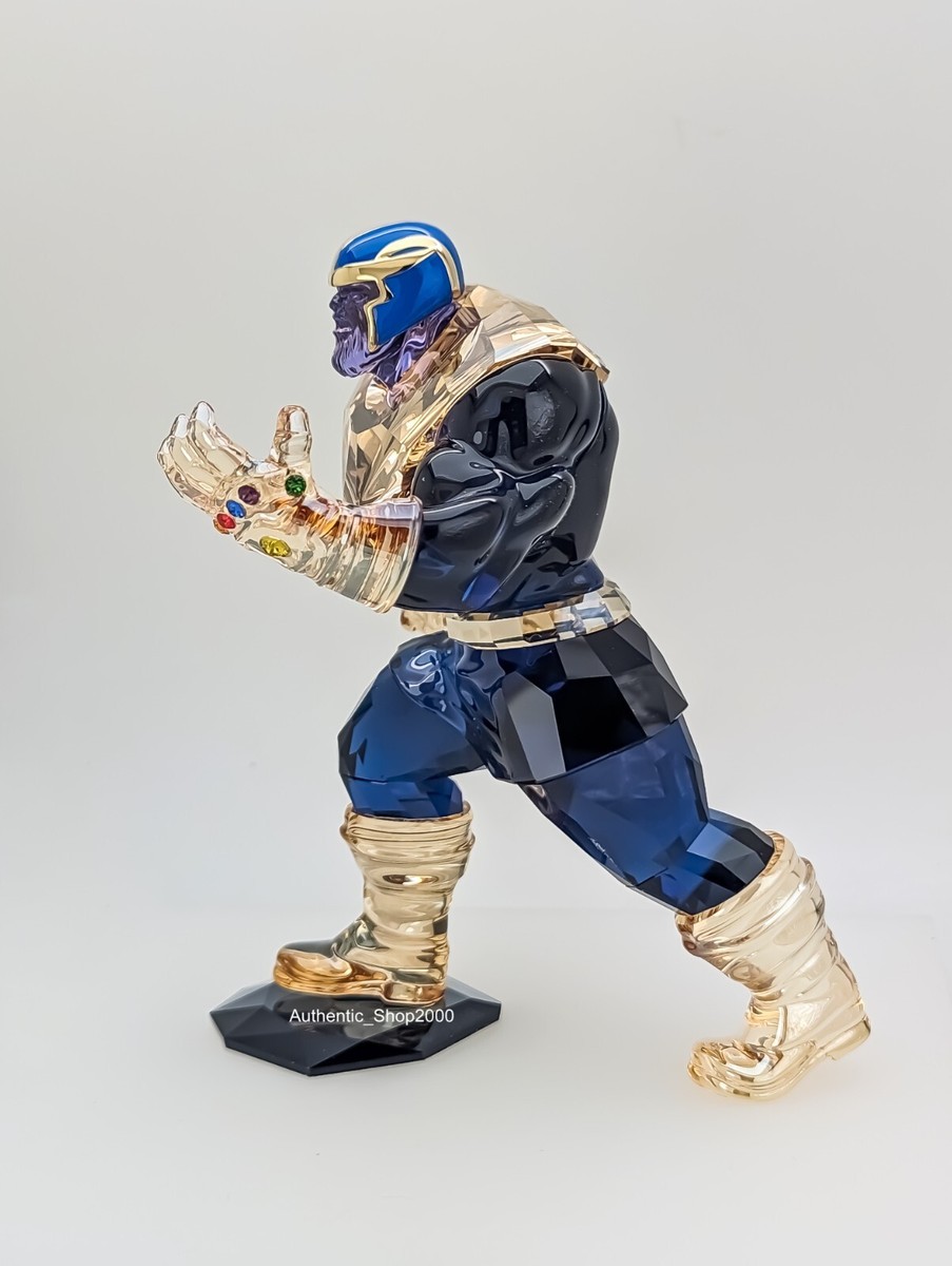 New 100% SWAROVSKI Brand Marvel Thanos Crystal Figurine Display in