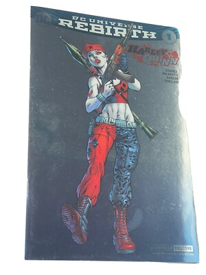 Harley Quinn 1 DC Rebirth 2016 NYCC Jim Lee Baltimore Metal Foil ...