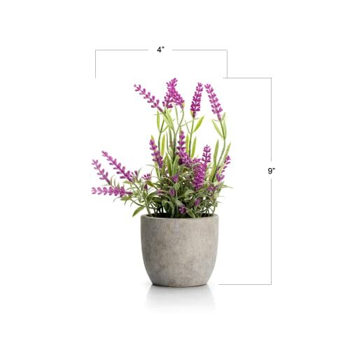 Flores artificiales de lavanda (rosa/blanco/púrpura), pequeñas plantas falsas de lavanda - Imagen 3 de 7