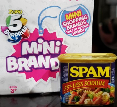 SPAM Luncheon meat Zuru 5 Surprise Mini Brands Dollhouse Miniature supermarket