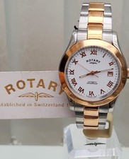 Rotary Herrenuhr Automatik Wasserdicht Datum 2 Ton Neu UVP 390€ Geschenk für Ihn 